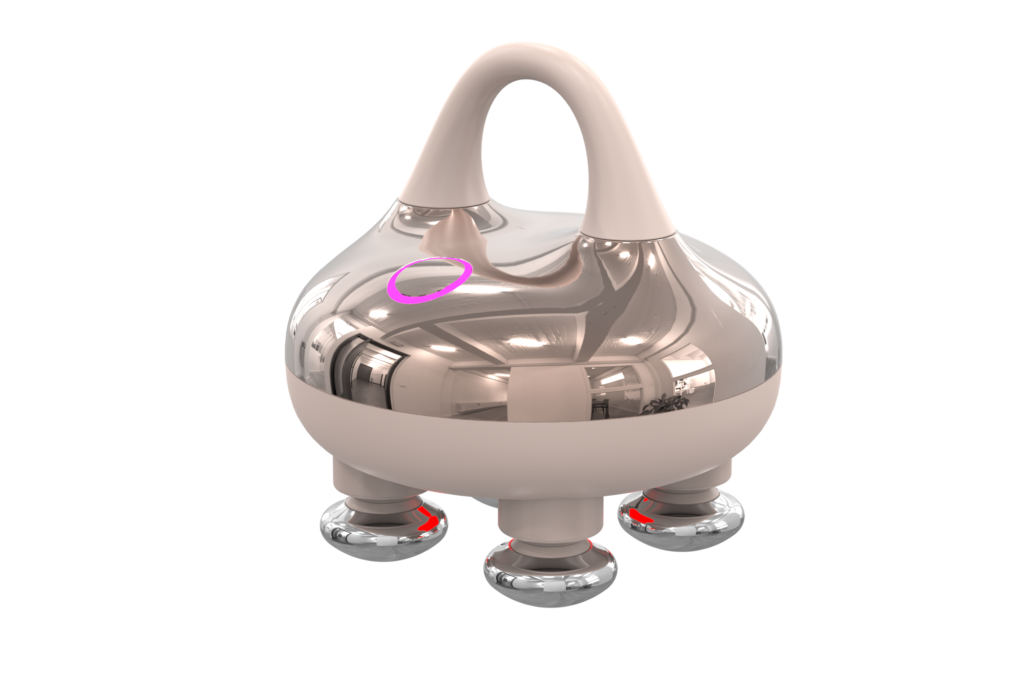 Scalp Massager with Red Light and Heat